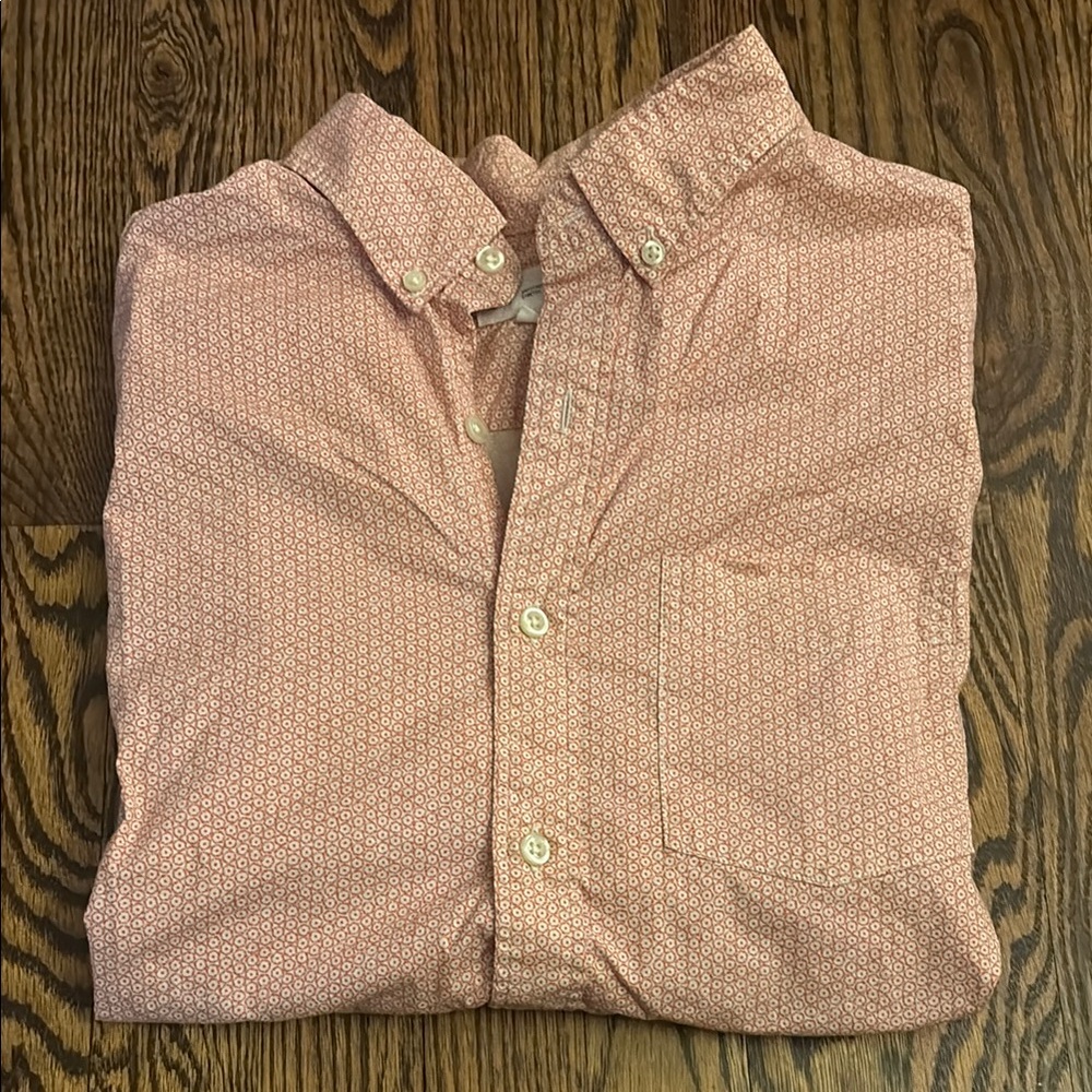 Gap Men's Pink Patterned Shirt